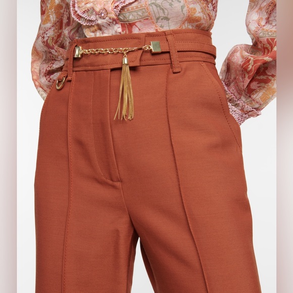 ZIMMERMANN
Tempo high-rise wool-blend pants - Picture 3 of 5